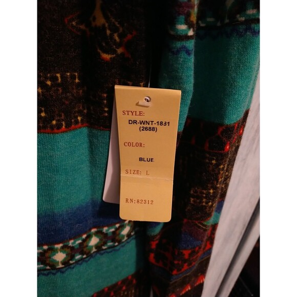 Aryeh Anthropologie  Multicolor Dress Large Nwt Boho Artsy - Picture 7 of 14